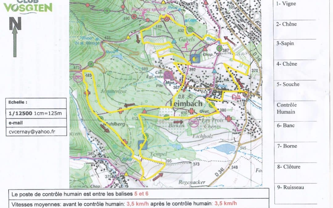 Marche d’orientation du 8 mai 2023