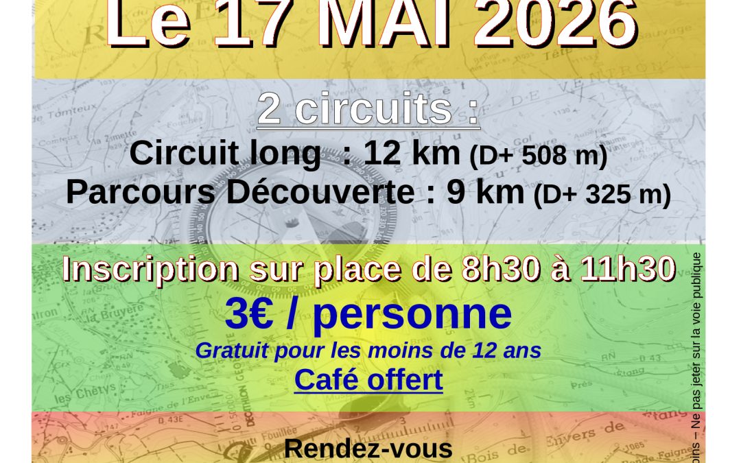 SORTIE du 01 mai 2026 à RODEREN